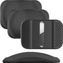 Vrebrey Smart Tracker with Magnetic Silicone Case, Compatible with Apple Find My App, Real-Time Location, Smart Alerts, IP68 Waterproof, Anti-Lost GPS Finder for Car, Bike (2black)