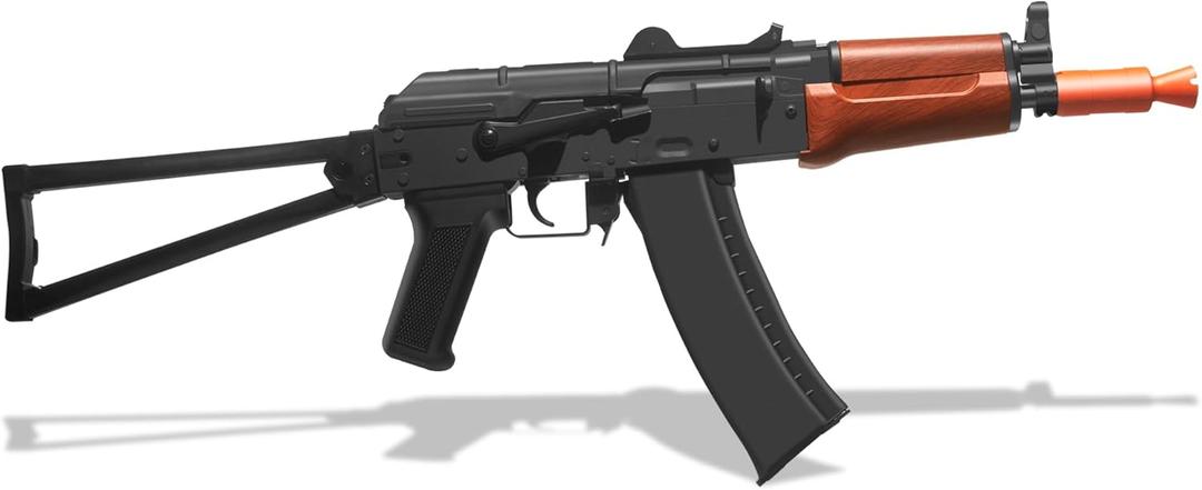 Gel Splat Blaster AKS74U of EMERBU Pro Series - Metal Gearset - 11.1V Rechargeable Battery - Semi and Fully Automatic - for Ages 15+