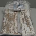 3x5 Area Rug Washable Entryway Rug Non Slip Abstract High-Stain Resistance No Pile Lightweight Throw Rugs Carpet for Kitchen, Entrance, Foyer, Bedside, Mudroom- Deep Brown