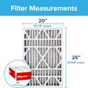 Filtrete 20x25x4, AC Furnace Air Filter, MPR 1000 DP, Micro Allergen Defense Deep Pleat, 2-Pack (actual dimensions 19.88 x 24.63 x 4.31)