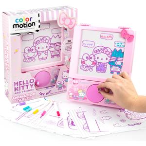 Hello Kitty and Friends Color Motion Animation Tablet, Turn Drawings Into Hello Kitty with 20 Design Inserts, Coloring Markers, Drawing Pad Tablet, Sanrio Stuff, Sketch Pad