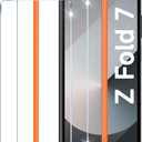 LYWHL 2-Pack Samsung Galaxy Z Fold 7 Screen Protector, Tempered Glass Front Screen Protector for Galaxy Z Fold 7 with Alignment Frame, Anti Scratch Bubble Free Easy Install - Transparent