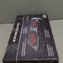 OVENTE Countertop Infrared Double Burner, 1700W Electric Hot Plate and Portable Stove with 7.75" and 6.75" Ceramic Glass Cooktop, 5 Level Temperature Setting and Easy to Clean Base, Black BGI102B