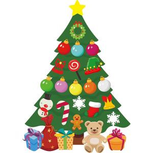 21 Pcs Christmas Cruise Door Magnets Decorations, Animated Christmas Tree Shaped Fridge Magnet Set, Reindeer Refrigerator Stickers Holiday Decorations for Fridge, Door, Garage, Office