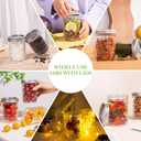 Mason Jars 16 Oz with Lids 6 Packs, Vintage Wide Mouth Glass Canning Jar for Pickling, Fermenting, Storing, Canning, Home Decor, Salad Jam and DIY Crafts