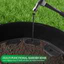 40 FT Landscape Edging No Dig [Extra Tall 4 Inch High] with 36 Spikes, Heavy-Duty Plastic Garden Edging Border (Black, 40FT)