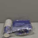 Zhehao 168 Pcs Video Game Party Decoration Cartoon Themed Blue Paper Plates Cup Napkin Knives Fork Spoon for Gaming Theme Birthday Party Disposable Supplies, Serve 24 Guest, Blue and Golden Rings