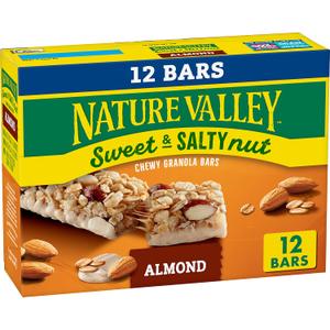 3 Pack Nature Valley Granola Bars, Sweet and Salty Nut, Almond, 12 Bars, 14.4 OZ, Best By: 05/26/2026