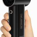 2025 Portable Mini Handheld Fan, Powerful Turbo 80000RPM High Speed, [18H Max Cooling Time] 5 Speeds Rechargeable Personal Mini Small Pocket Fan with lanyard for Travel, Outdoor (Black)