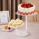CECOLIC 2 Tier Clear Cake Stand Acrylic Cupcake Display Holder Dessert Pastry Tower for Weddings, Birthdays, Anniversaries, Baby Showers, Afternoon Tea Parties Dcor (10 Inches)