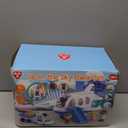 PLAY Airplane Toy for Kids - Toddler Airplane Toys Travel Plane Toys for Kids 2+ Years Old with Small Figures & Baggage Carrier, Musical Toy Airplane with Lights for Boys Girls Gifts Birthday (Blue)