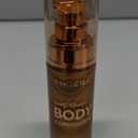 Body Shimmer Oil, Glistening Bronze Natural Glow Luminizer, Long Lasting Waterproof Moisturizing Liquid Illuminator Highlighter Makeup for a Sun-Kissed Glow, Brush Include, 1oz, Medium