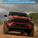 2Pcs Front Side Grille Patch Decor Compatible with Toyota Tacoma 2024 2025 2026, Front Fog Light Decals Fit 4th Gen Tacoma Accessories Car Truck Label, Black