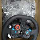 Logitech G29 Driving Force Racing Wheel and Floor Pedals, Real Force Feedback, Stainless Steel Paddle Shifters, Leather Steering Wheel Cover for PS5, PS4, PC, Mac - Black