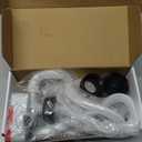 Fuel Transfer Pump with Auto Stop-Overfill Protection, 3.2 Gallon per min, 51'' Overlong Hose Fuel Transfer Pump with 3 Tank Adapter, Portable Gas Pump for Gasoline,Diesel,Oil (red)