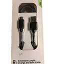 6 1/2 Extended Length Charge and sync Durable Tangle Resistant Braided Cable