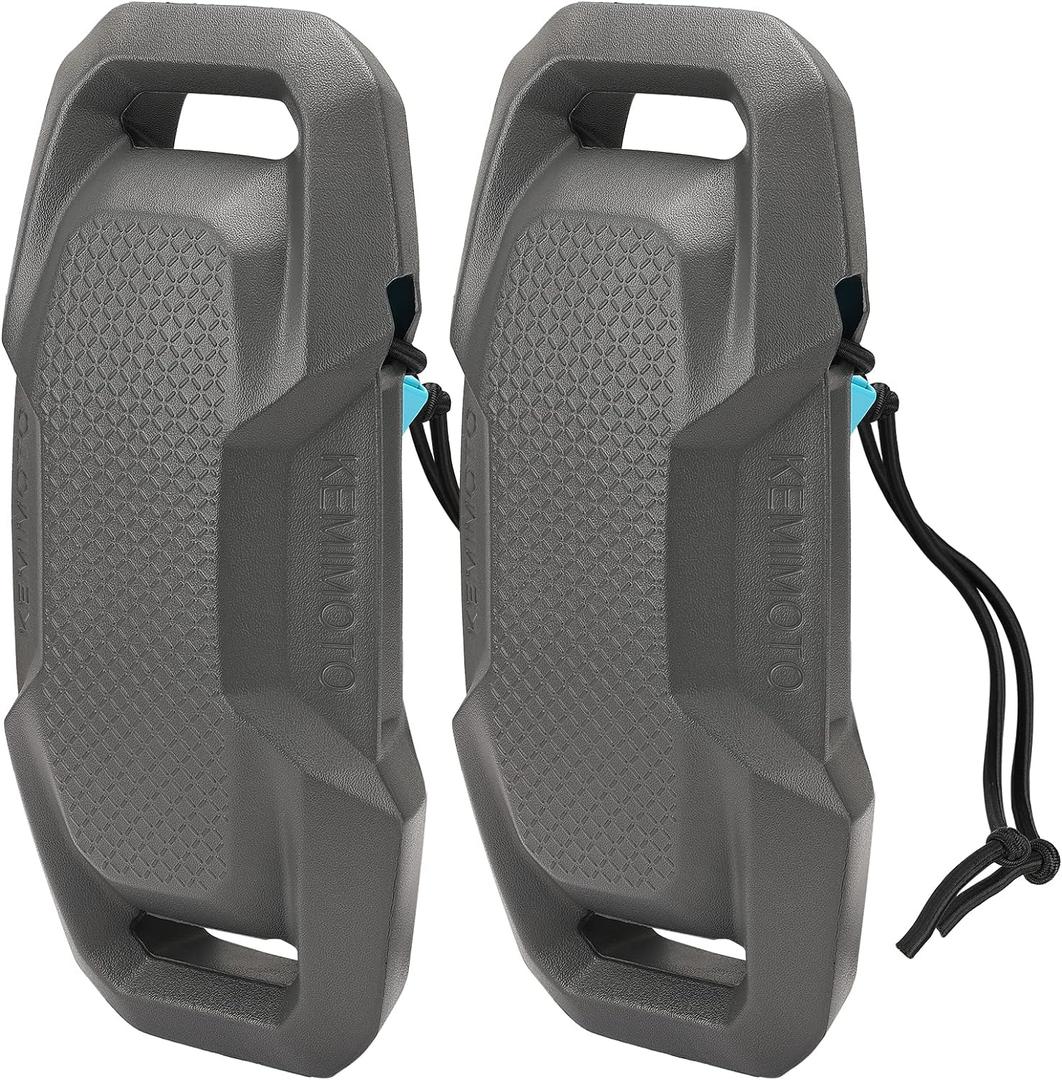 KEMIMOTO Boat Fenders Boat Bumpers for Docking Upgraded Boat Fenders Bumpers, Fit for Bass Boat Jon Boat and Pontoon Boat (Classic, Gray, 2 PCS)