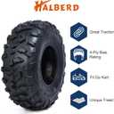 HALBERD 145/70-6 Tires for Go Kart Street Mini Bike, 4PR Off-road ATV Tires 145 70-6, Tubeless, Set of 2, HU01