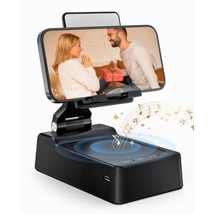 Gifts for Men Women, Phone Stand with Bluetooth Speaker, HD Surround Sound Speaker, Compatible with all iPhone/Android phones iPad Kindle, Cool Gadget Gift for Men Women Dad Mom Christmas Birthday