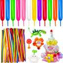 260 Long Balloons for Balloon Garland Thickening Skinny Latex Twisting Animals Modeling Christmas Birthday Wedding Party Festival Decorations 100pcs