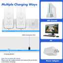 KEKUCULL Remote Controller Charger Station for Wii/Wii U with 4 Pack 2800mAh Rechargeable Battery Pack, Charging Dock Station for Wii Controller, Remotes are not Included