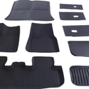 Velvresse 9PCS Floor Mats 
Floor Mats for Tesla Model Y Juniper 2025 2026 5-Seater (Not Fit 7 Seats), All Weather TPE Floor Liners Front & Rear Trunk Cargo Liners Backrest Mats, Model Y Juniper Accessories 9PCS