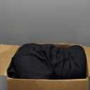 HARBOREST Full Comforter Set Black - Ruffle Bedding for All Seasons, 3 Pieces Shabby Chic Set (1 Comforter & 2 Pillow Shams)