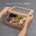 KEEP CATERED TREATS SECURE: Equipped with insert tab locks, these catering boxes with lids keep your treats and snacks protected during transport. Protect meals while on the go!, 14 1/4" x 10"