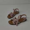 Madden Girl Jalycia Nude and Rhinestone Buckle Sandle Adjustable - Size 2 
