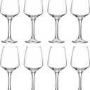 YANGNAY Wine Glasses Set of 8, 12 Oz Classic Red or White Wine Glass with Stem, Perfect for Home, Restaurant Use, Dishwasher Safe