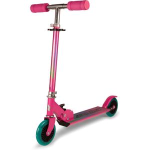 Limited Too Kick Scooter for Girls 5-12 Years, Light-Up Wheels, Glitter Deck, Adjustable Handlebar, Foldable 2-Wheel Kids Scooter, Holds up to 75 lb