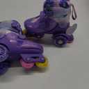 Unicorn Toddler Roller Skates, Kids Training Safety Tripple Protection Roller Skates with 4 Adjustable Sizes, Fun Light-Up Wheels, Little Girls' Fancy Gift (S-Small(11C-1 US), Lavender Dream)