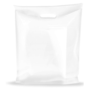 Extra Large Clear Merchandise Bags - Glossy Plastic Perfect for Retail - 100 Pack 20" x 22" x 2 mil Thick - Die Cut Handles - Ideal for Shopping, Large Packages, Toys - Color Clear - 100% Recyclable