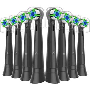 Replacement Heads Compatible with, Brush Heads for 2/3/4/5/6/7/8/9/10 Series Electric Toothbrushs, Medium Softness, Removes Stubborn Plaque, 12 Black