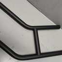 Hand Rails for Outdoor Steps, Munzong Black U-Shape Wall Mount Stair Railing 1-3 Steps Grab Bars Safety Handle for Wall Staircase Garden Garage Porch Entry Interior