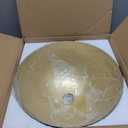 Pendant Lights for Kitchen Island, 11.8" Black and Gold Farmhouse Pendant Light, Dome Pendant Light Fixtures for Dining Room, Living Room, Bedroom, Cafe, Bar, 2 Pack