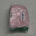 Small Makeup Bag with Led Mirror, Mini Travel Make up Bag 3 Light Modes Adjustable Brightness, for Women Organizer Cosmetic Bag, Portable Travel Train Toiletry Bag, for Pool Parties Work Touch-Ups (Pink)