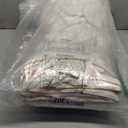 Puffy White Feather Comforter Twin Size with Feathers Down Fiber Filled, All Season Feather Duvet Insert, 100% Cotton Luxury Hotel Collection, 8 Corner Loops (White Coffee Piping)