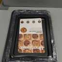 HONGBAKE Ceramic Baking Sheet Pan Set, Cookie Sheet for Oven, Bakeware Sets with Wider Grips, 3 Pack Half/Jelly Roll/Quarter Baking Tray, Premium, Dishwasher Safe - Dark Grey