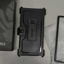 FNTCASE for Samsung Galaxy S24-Ultra Case: Military Shockproof Protective Phone Cover with Belt-Clip Holster & Kickstand, Heavy Duty Drop Proof Protection Durable Rugged Cases for S24Ultra 5G, Black