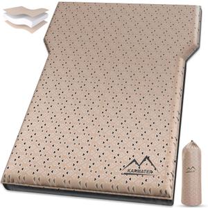 M KARMATER Self Inflating Car Sleeping Pad for Camping, Thick Memory Foam Car Camping Mattress with Pillow, 9.0 R-Value SUV Mattress Camping Bed Suitable for Car Travel, Hiking, Backpacking