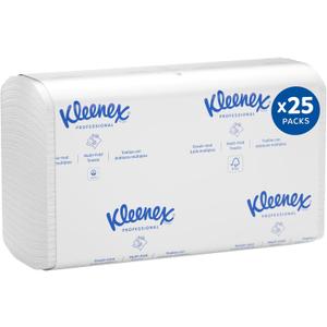 Kleenex Professional Premiere Towels, Bulk (13253), Fast-Drying Absorbency Pockets, Trifold, White (120 Sheets/Pack, 25 Packs/Case, 3,000 Sheet Total)