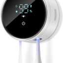 Toothbrush Holder and Cleaner for Bathroom,Minimalist Desktop and Wall Mounted Electric Toothbrush Razor Holder, Automatic Open Close Cover, Clean, Dry for Home Business Travel