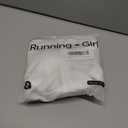 RUNNING GIRL High Impact Sports Bras for Women, High Support Running Strappy Women's Sports Bra with Sewn in Pads (White, XL)