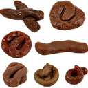 Chivao 6 Pieces Fake Poo Realistic Fake Turd Prank Lifelike Poo Toy Gags and Practical Joke Toys for April Fools' Day Prank Party Supplies