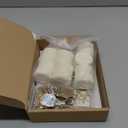 Fuyoooo 100 Set Wedding Invitations Wraps Set Pre Folded Vellum Jackets for 5 x 7 Invitations Self Adhesive Gold Wax Seal Stickers Dried Baby's Breath Flowers Chiffon Silk Ribbon for Craft DIY