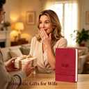 2 x Wife Gift from Husband,Anniversary Wedding Gifts,Wife Leather Journal