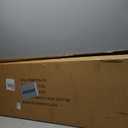 MATICO 47.2" Outdoor Clear Door Awning Patio Window Cover Polycarbonate Rain & Snow Protection, Modern Hollow Sheet with UV protection cover, Window Door Awning Canopy,Transparent/Black-Edge