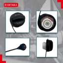 2 x 8209149610 Gas Cap Fuel Tank Filler Cap V8 Compatible with Isuzu 2004-2009 2012-2019 NPR/NPR-HD NPR HD Replaces 0352662