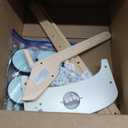 Wooden Baby Walker Doll Stroller, Baby Stroller for Dolls for Boys Girls, 11.5x18.2x19.7 inches